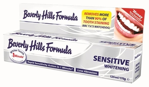 Επίδραση της πάστας Beverly Hills Formula Λευκή ευαισθησία στα ευαίσθητα δόντια